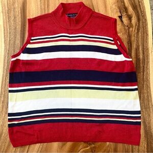 Sleeveless Turtleneck Sweater Top